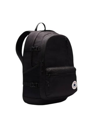 Converse Unisex Backpack Large Capacity with Laptop Compartment, Multi-Pocket School Backpack, Casual Backpack for School, Travel, Work - Straight Edge Classic Black - view 4